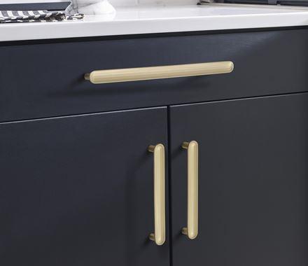 Amerock Cabinet Pull Golden Champagne 10-1/16 inch (256 mm) Center to Center Concentric 1 Pack Drawer Pull Drawer Handle Cabinet Hardware
