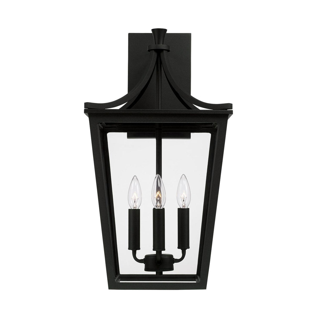 Capital Lighting 947941BK Adair 4 Light Outdoor Wall Lantern Black
