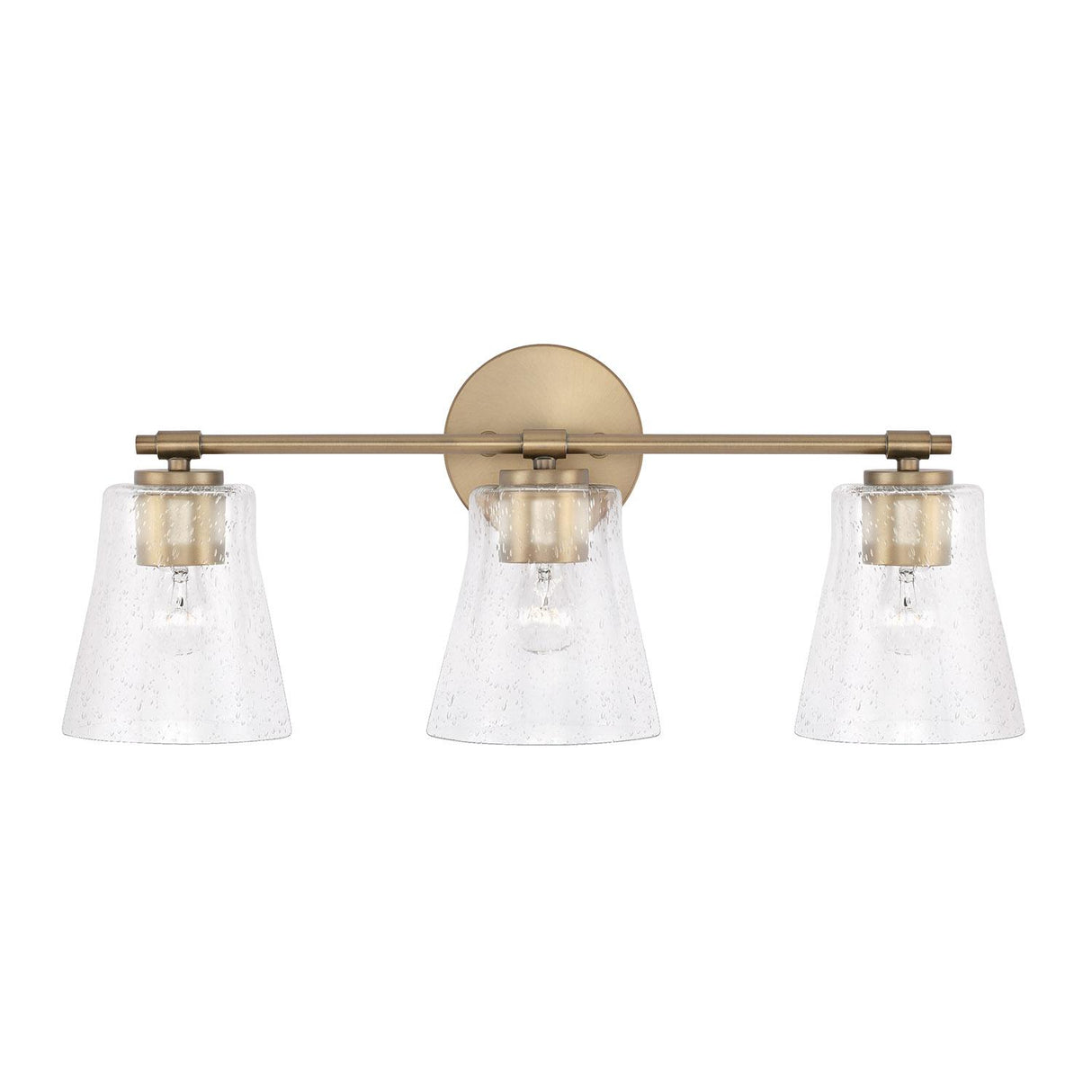 Capital Lighting 146931AD-533 Baker 3 Light Vanity Aged Brass