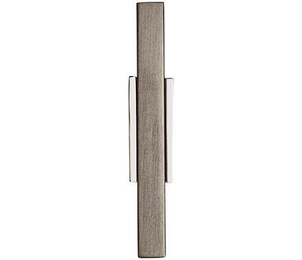 Amerock BP6726BCR Kitchen Cabinet Dooror Drawer Knob Polished Chrome/Black Chrome 2-3/4 inch (70 mm) Length Urbanite 1 Pack Furniture Hardware Bathroom Cabinet Hardware