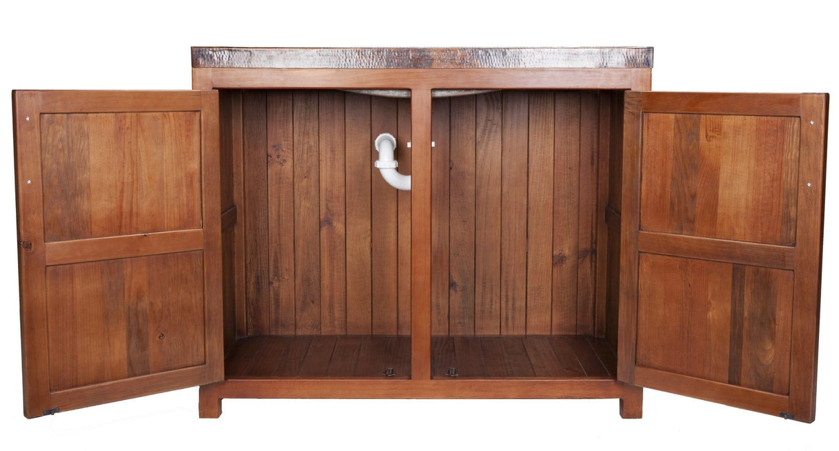 Thompson Traders Grande Rustic Vanity Lerma Grande VTL Sink: Aged Copper
(Hammered)
Vanity: Wood  with Integrated Aged Copper Countertop and Sink