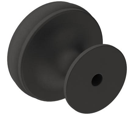 Amerock Cabinet Knob Matte Black 1-1/4 inch (32 mm) Diameter Renown 1 Pack Drawer Knob Cabinet Hardware