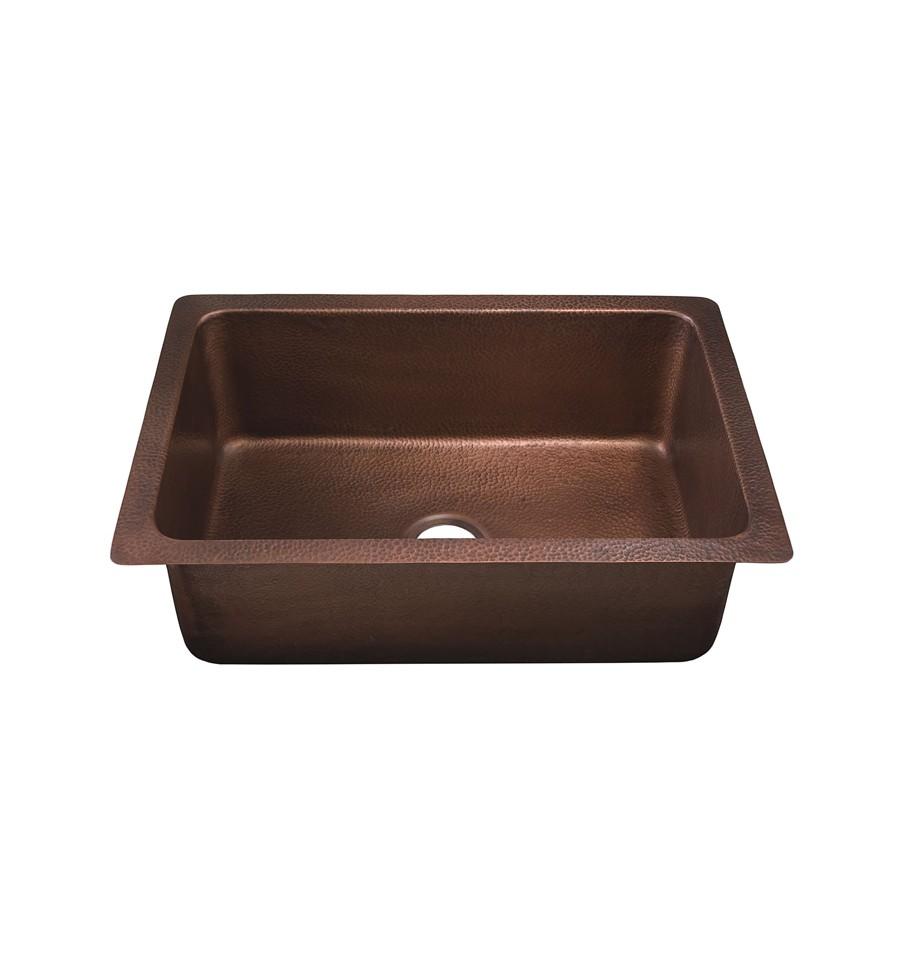 Thompson Traders Pisa Antique Copper Kitchen Sink Villa KSU-3020AH Antique Copper
(Hammered)