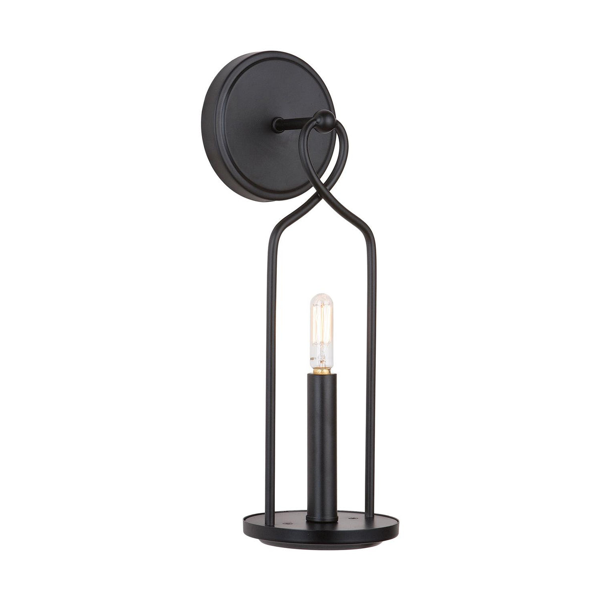 Capital Lighting 631611MB Sonnet 1 Light Sconce Matte Black