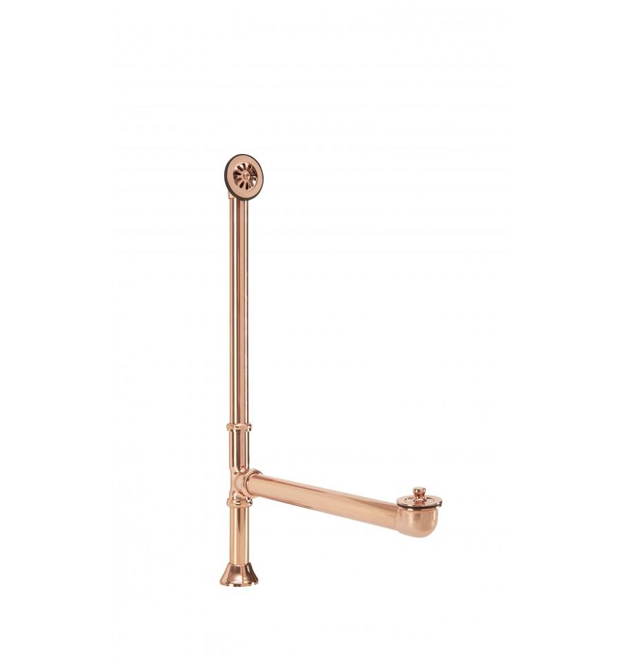 Thompson Traders Hibernia Tub Drain Tub drain and overflow kit TDBTWO-PC Rose Gold