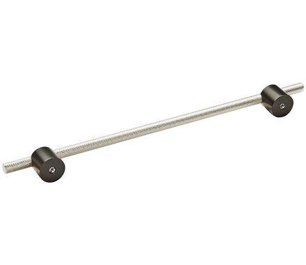Amerock Cabinet Pull Matte Black/Polished Nickel 10-1/16 inch (256 mm) Center to Center Transcendent 1 Pack Drawer Pull Drawer Handle Cabinet Hardware