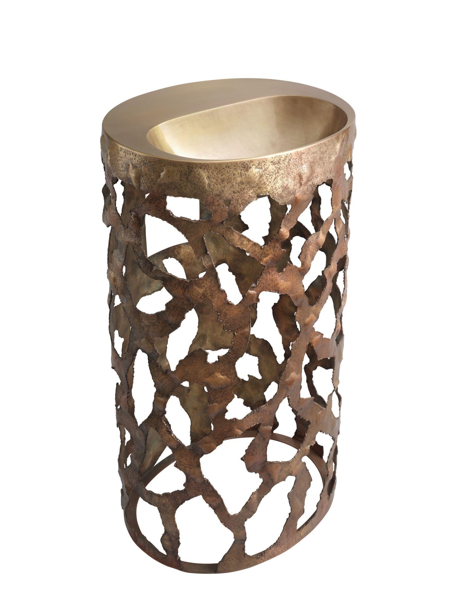 Thompson Traders Cenote Vanity Cenote 3622 Antique Satin Gold 
(Smooth Top, Organic Base)