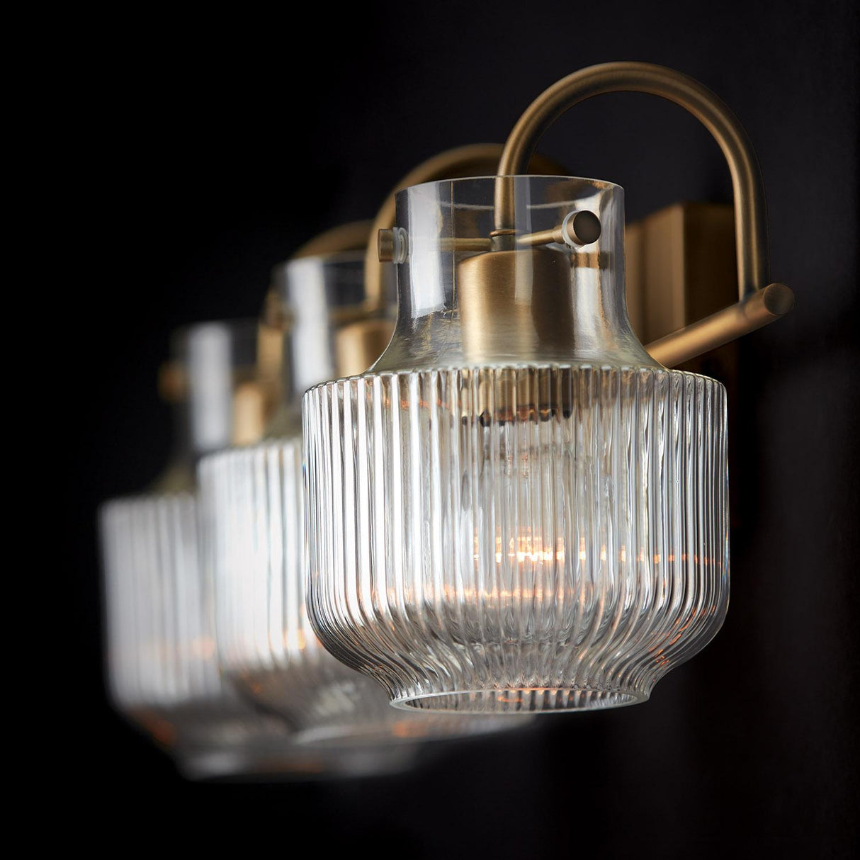 Capital Lighting 145131AD Nyla 3 Light Vanity Aged Brass