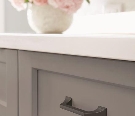 Amerock Cabinet Pull Matte Black 3-3/4 inch (96 mm) Center-to-Center Exceed 1 Pack Drawer Pull Cabinet Handle Cabinet Hardware