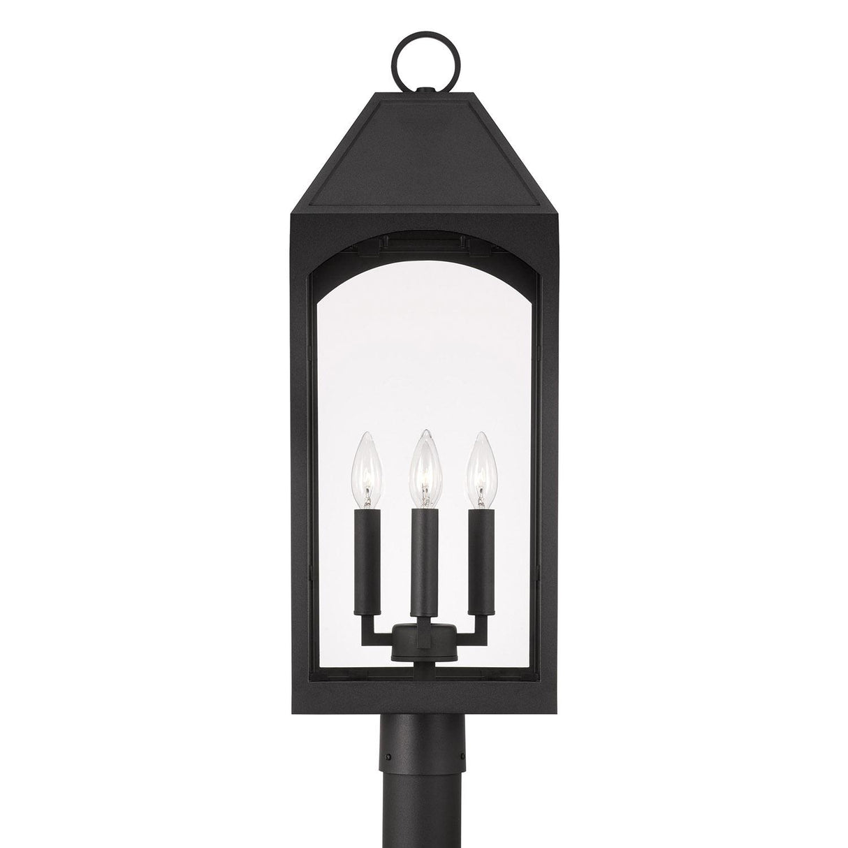 Capital Lighting 946343BK Burton 4 Light Outdoor Post Lantern Black