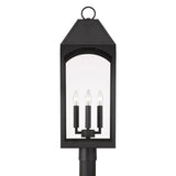 Capital Lighting 946343BK Burton 4 Light Outdoor Post Lantern Black