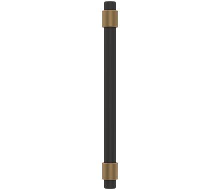 Amerock Cabinet Pull Matte Black/Champagne Bronze 5-1/16 inch (128 mm) Center-to-Center Mergence 1 Pack Drawer Pull Cabinet Handle Cabinet Hardware