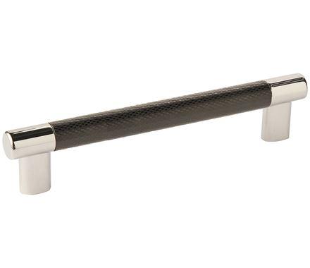 Amerock Cabinet Pull Polished Nickel/Black Bronze 6-5/16 inch (160 mm) Center to Center Esquire 1 Pack Drawer Pull Drawer Handle Cabinet Hardware