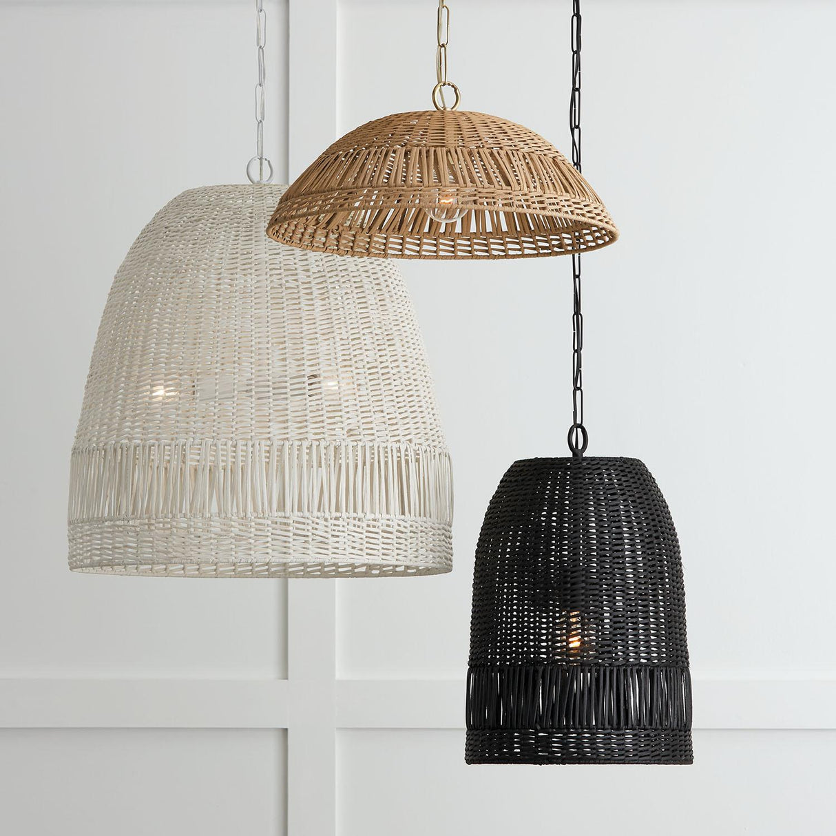Capital Lighting 347512HH Naomi 1 Light Pendant Chalk White