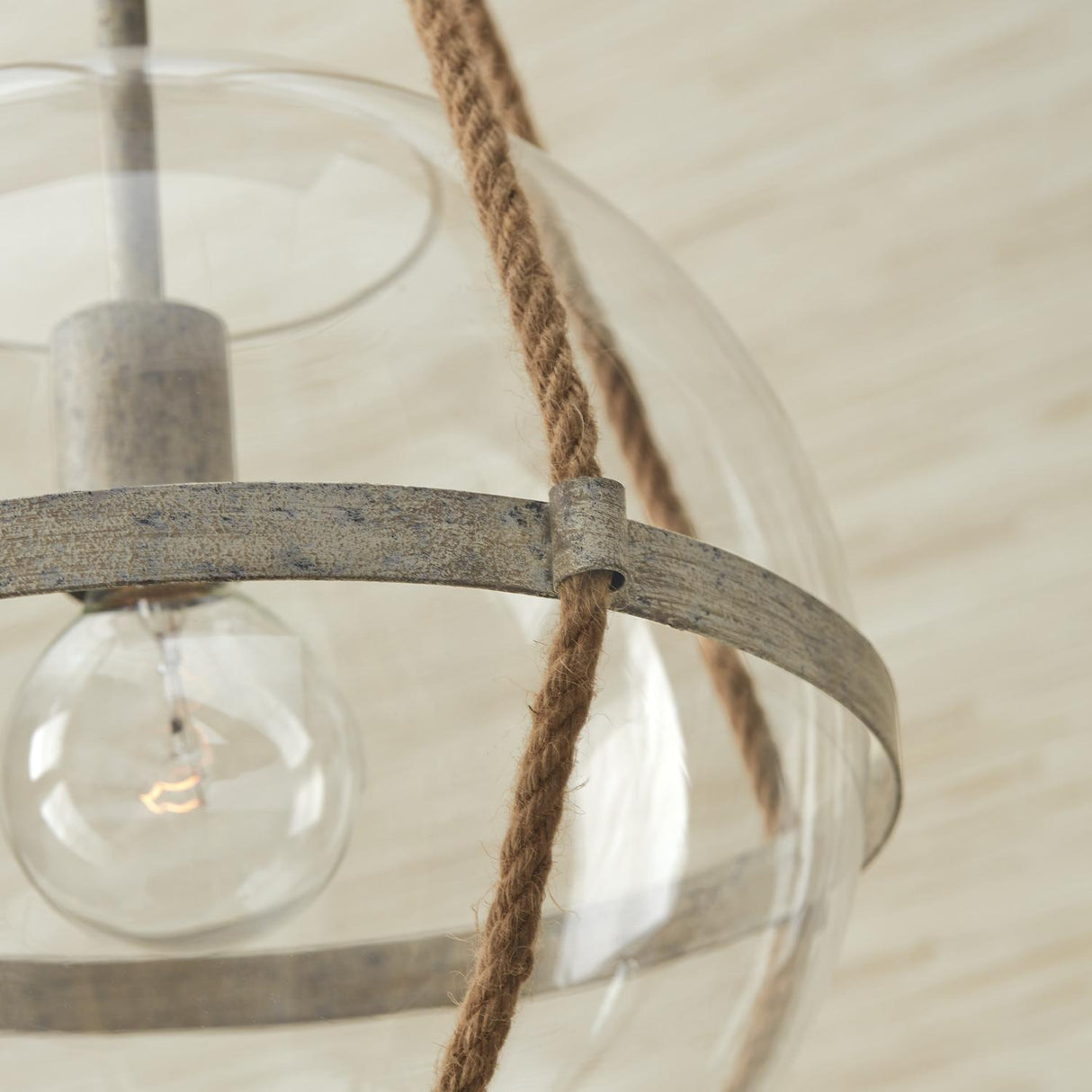 Capital Lighting 327413MS Beaufort 1 Light Pendant Mystic Sand