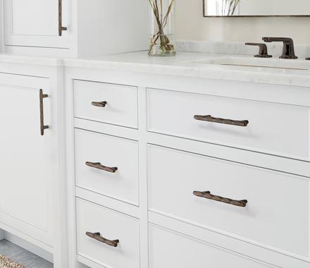 Amerock Cabinet Pull Oil Rubbed Bronze 6-5/16 inch (160 mm) Center to Center St. Vincent 1 Pack Drawer Pull Drawer Handle Cabinet Hardware