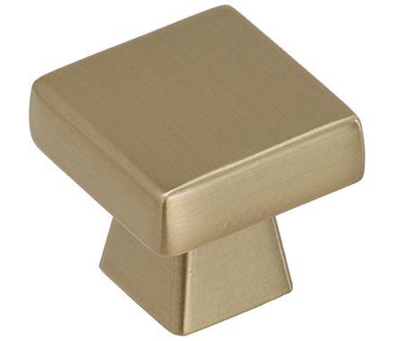 Amerock Cabinet Knob Golden Champagne 1-3/16 inch (30 mm) Length Blackrock 1 Pack Drawer Knob Cabinet Hardware