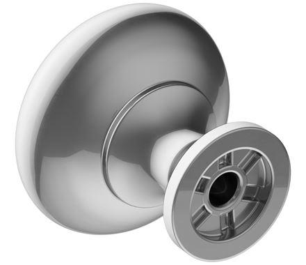 Amerock, Cabinet Knob, Polished Chrome, 1-1/4 inch (32 mm) Diameter, Era, 1 Pack, Drawer Knob, Cabinet Hardware