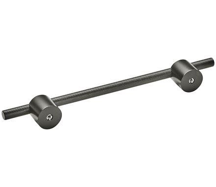 Amerock Cabinet Pull Matte Black 6-5/16 inch (160 mm) Center to Center Transcendent 1 Pack Drawer Pull Drawer Handle Cabinet Hardware