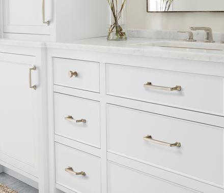Amerock Cabinet Pull Satin Nickel 3 inch (76 mm) Center to Center Westerly 1 Pack Drawer Pull Drawer Handle Cabinet Hardware