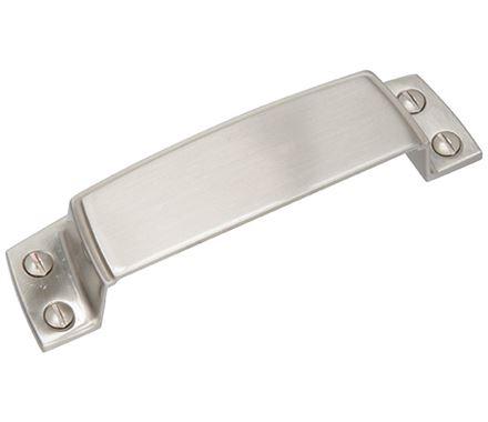 Amerock Cabinet Cup Pull Satin Nickel 3-1/2 inch (89 mm) Center to Center Highland Ridge 1 Pack Drawer Pull Drawer Handle Cabinet Hardware