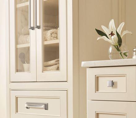 Amerock Cabinet Pull Satin Nickel 7-9/16 inch (192 mm) Center-to-Center Appoint 1 Pack Drawer Pull Cabinet Handle Cabinet Hardware
