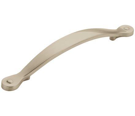 Amerock Cabinet Pull Satin Nickel 5-1/16 inch (128 mm) Center to Center Inspirations 1 Pack Drawer Pull Drawer Handle Cabinet Hardware