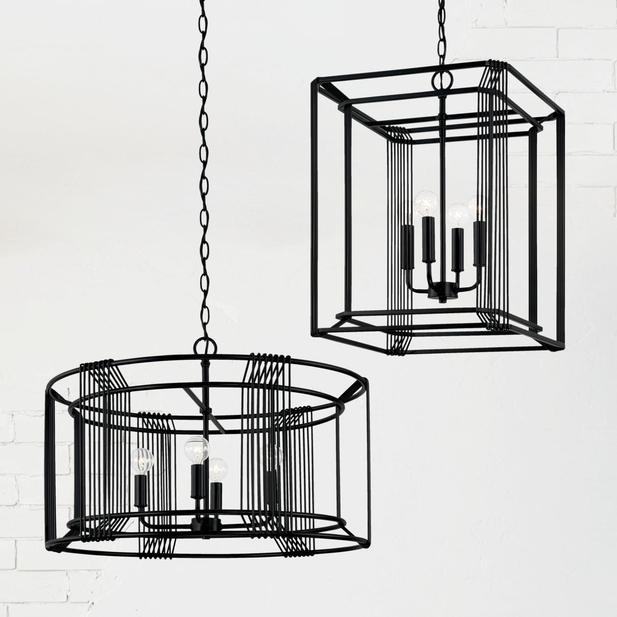 Capital Lighting 546041MB Lennon 4 Light Foyer Matte Black