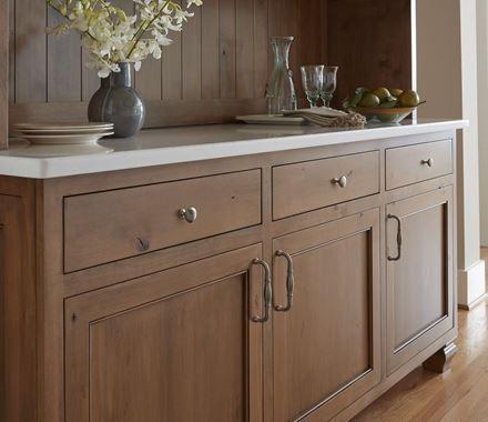 Amerock Cabinet Pull Satin Nickel 5-1/16 inch (128 mm) Center to Center Granby 1 Pack Drawer Pull Drawer Handle Cabinet Hardware