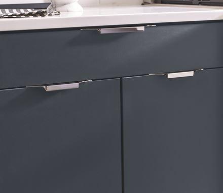 Amerock Cabinet Edge Pull Polished Chrome 4-9/16 inch (116 mm) Center to Center Extent 1 Pack Drawer Pull Drawer Handle Cabinet Hardware