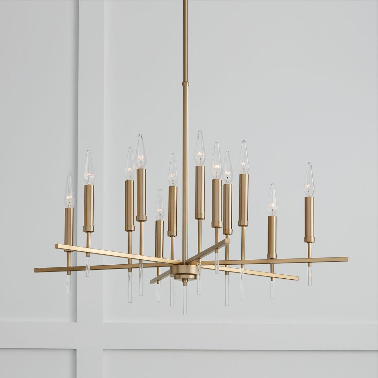 Capital Lighting 449301MA Elora 12 Light Chandelier Matte Brass