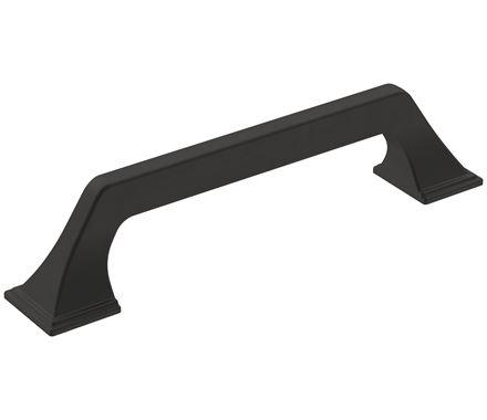 Amerock Cabinet Pull Matte Black 5-1/16 inch (128 mm) Center-to-Center Exceed 1 Pack Drawer Pull Cabinet Handle Cabinet Hardware