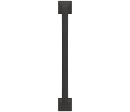 Amerock Cabinet Pull Matte Black 6-5/16 inch (160 mm) Center-to-Center Ville 1 Pack Drawer Pull Cabinet Handle Cabinet Hardware