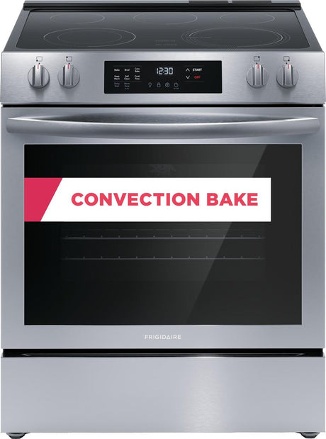 Frigidaire FCFE3083AS 30" Front Control Electric Range, smooth top, ADA