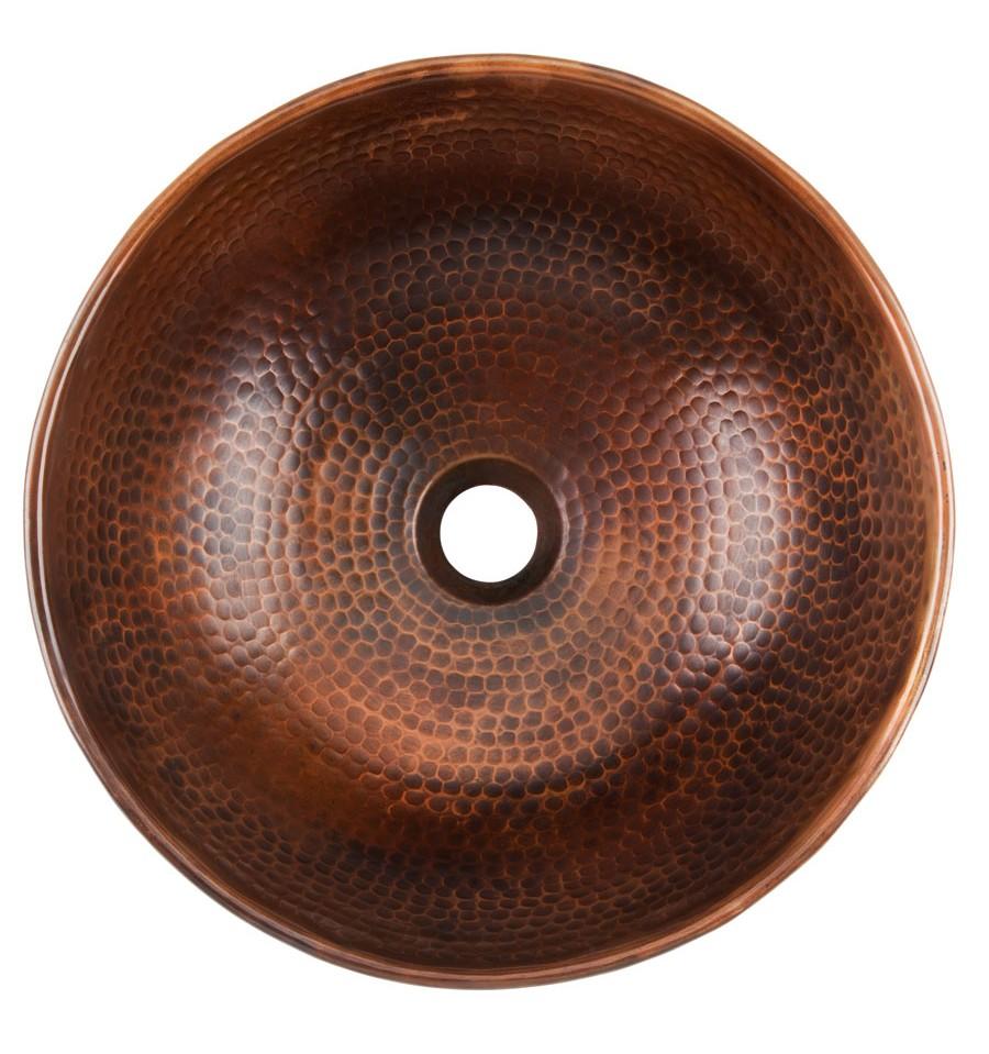 Thompson Traders Black Copper Petit Manet Bath Sink Leon P-23-1223-BC Aged Copper
(Hammered)