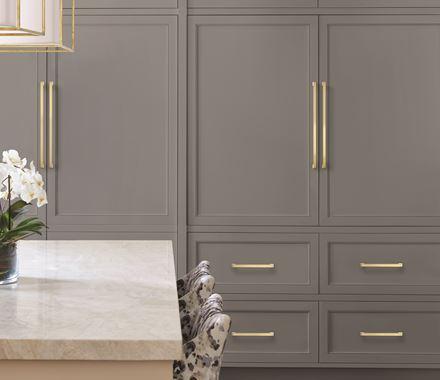 Amerock Appliance Pull Golden Champagne 18 inch (457 mm) Center to Center Blackrock 1 Pack Drawer Pull Drawer Handle Cabinet Hardware