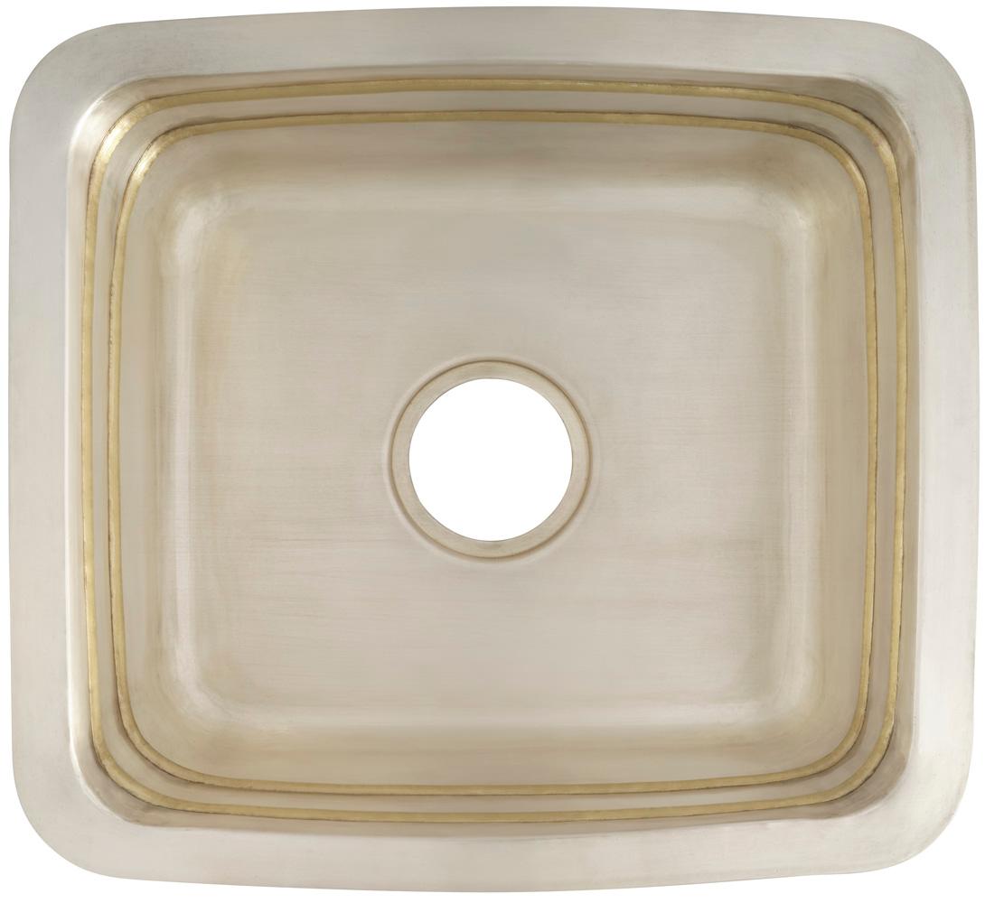 Thompson Traders Quintana Square Bar/prep Sink Quintana KCKPU-1715 Satin Brass and Burnished Nickel
(Smooth)