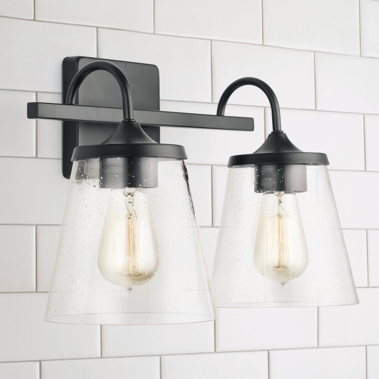 Capital Lighting 139122MB-496 Jayne 2 Light Vanity Matte Black