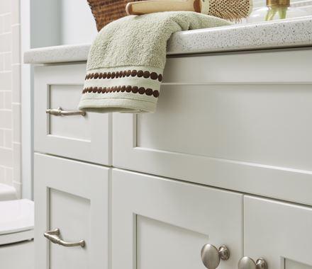 Amerock Cabinet Pull Satin Nickel 3-3/4 inch (96 mm) Center to Center Granby 1 Pack Drawer Pull Drawer Handle Cabinet Hardware