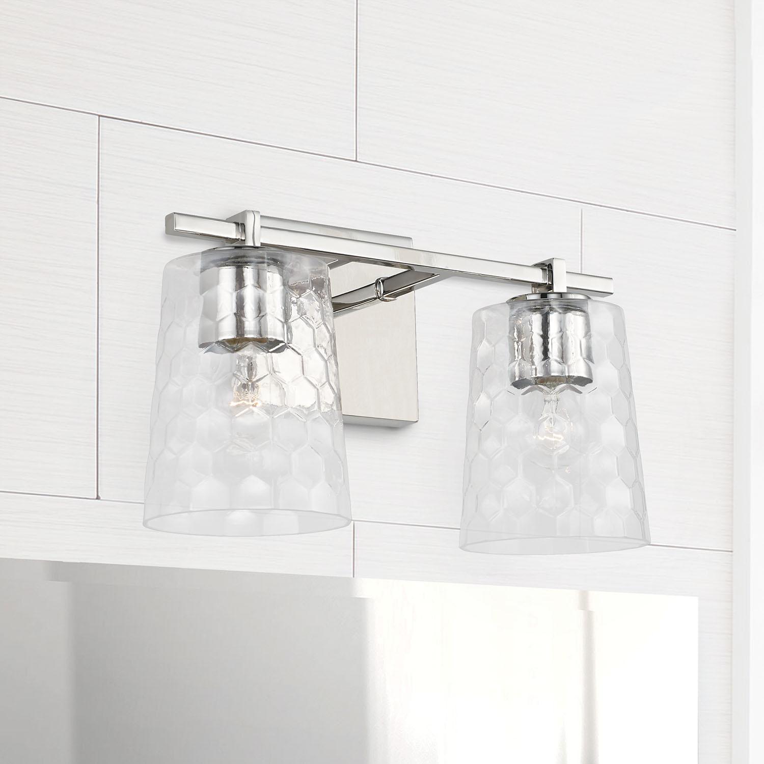 Capital Lighting 143521PN-517 Burke 2 Light Vanity Polished Nickel