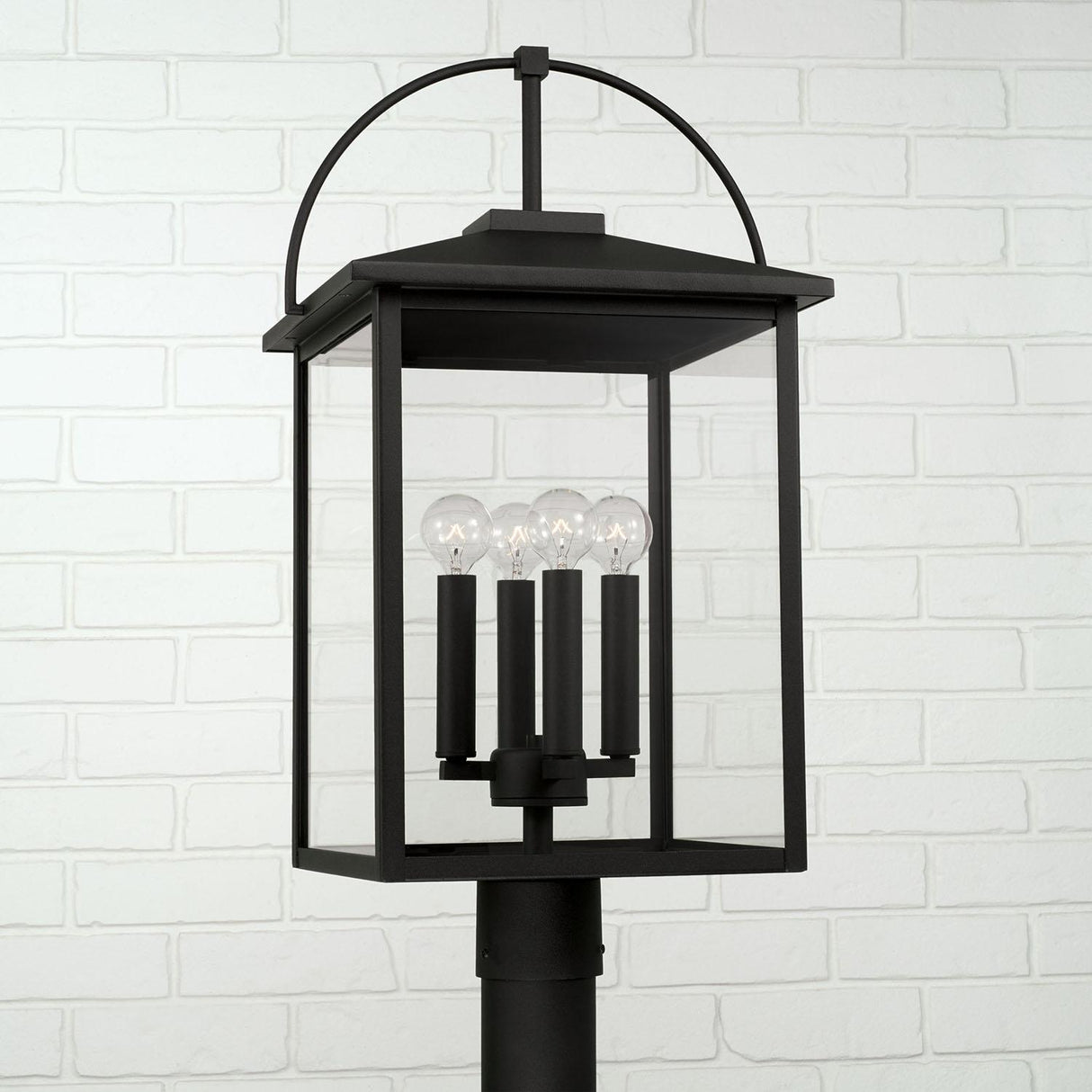 Capital Lighting 948043BK Bryson 4 Light Outdoor Post Lantern Black