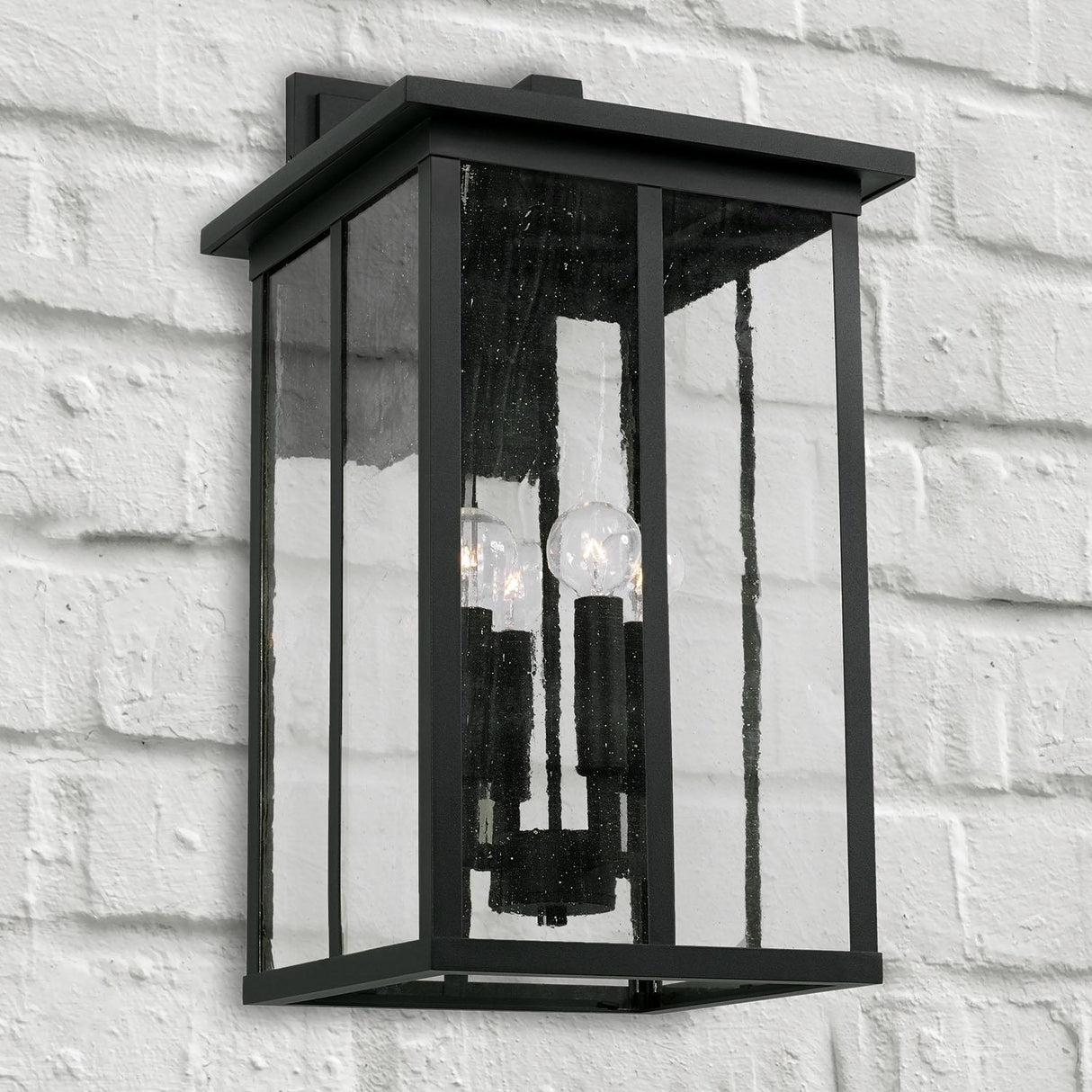 Capital Lighting 943843BK Barrett 4 Light Outdoor Wall Lantern Black