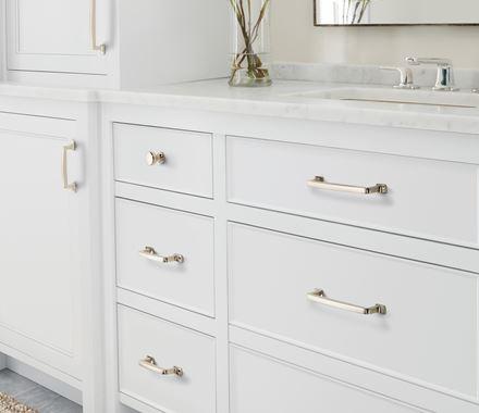 Amerock Cabinet Pull Polished Nickel 6-5/16 inch (160 mm) Center to Center Westerly 1 Pack Drawer Pull Drawer Handle Cabinet Hardware