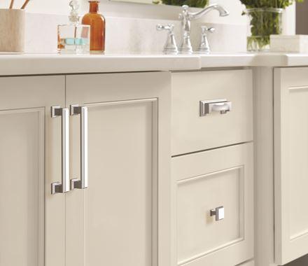 Amerock Cabinet Cup Pull Polished Chrome 3 inch & 3-3/4 inch (76mm & 96 mm) Center-to-Center Appoint 1 Pack Drawer Pull Cabinet Handle Cabinet Hardware