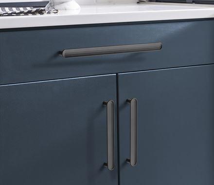 Amerock Cabinet Pull Matte Black 10-1/16 inch (256 mm) Center to Center Concentric 1 Pack Drawer Pull Drawer Handle Cabinet Hardware
