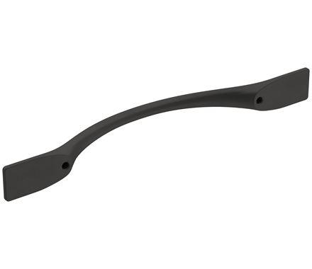 Amerock Cabinet Pull Matte Black 5-1/16 inch (128 mm) Center-to-Center Uprise 1 Pack Drawer Pull Cabinet Handle Cabinet Hardware