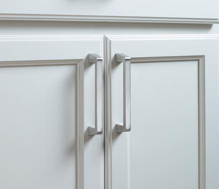 Amerock Cabinet Pull Satin Nickel 5-1/16 inch (128 mm) Center to Center Blackrock 1 Pack Drawer Pull Drawer Handle Cabinet Hardware