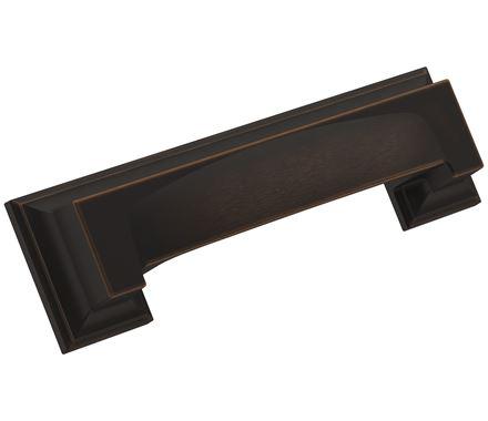 Amerock Cabinet Cup Pull Oil Rubbed Bronze 3 inch & 3-3/4 inch (76mm & 96 mm) Center-to-Center Appoint 1 Pack Drawer Pull Cabinet Handle Cabinet Hardware