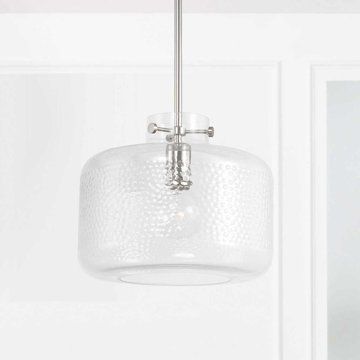 Capital Lighting 342512PN Brighton 1 Light Pendant Polished Nickel