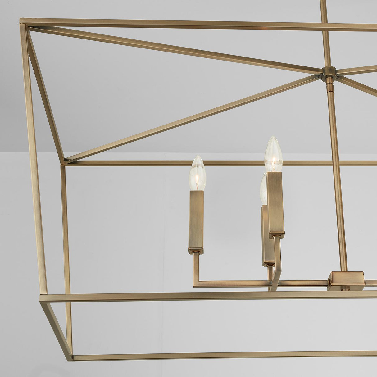 Capital Lighting 837661AD Thea 6 Light Island Aged Brass